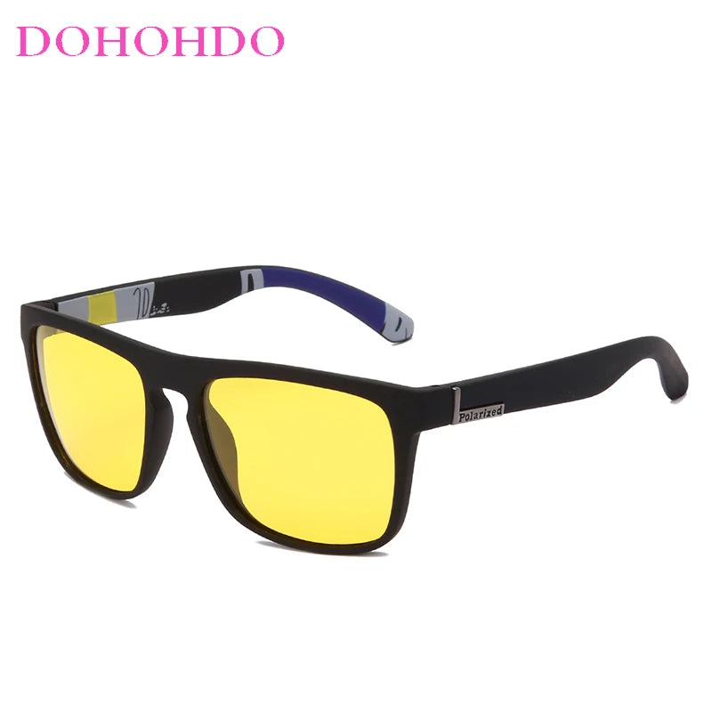 Men Night Vision Glasses Women Polarized Sunglasses Yellow Lens Anti-Glare Goggle Night Driving Sunglasses Eyewear UV400