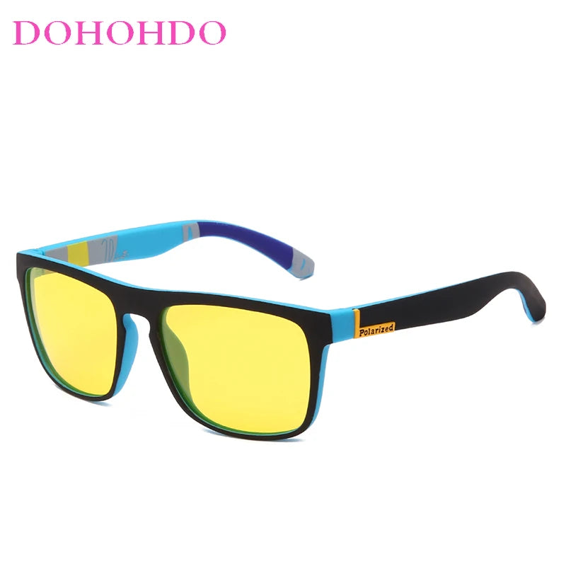 Men Night Vision Glasses Women Polarized Sunglasses Yellow Lens Anti-Glare Goggle Night Driving Sunglasses Eyewear UV400
