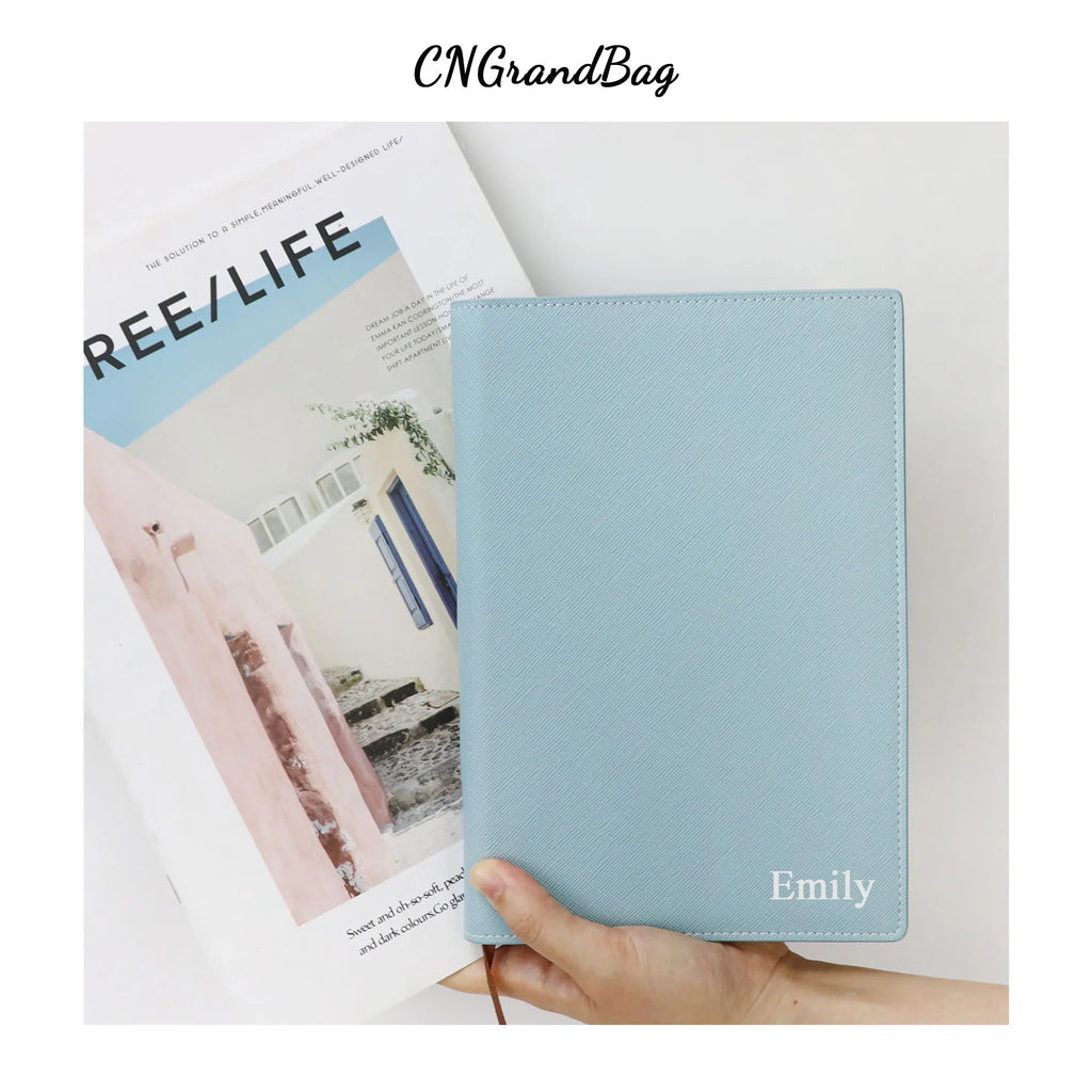 Custom Letters Crocodile Saffiano PU Leather A5 Notebook Journal Cover A5 Paper 100 Sheets Diary Agenda Office Supplies Gift