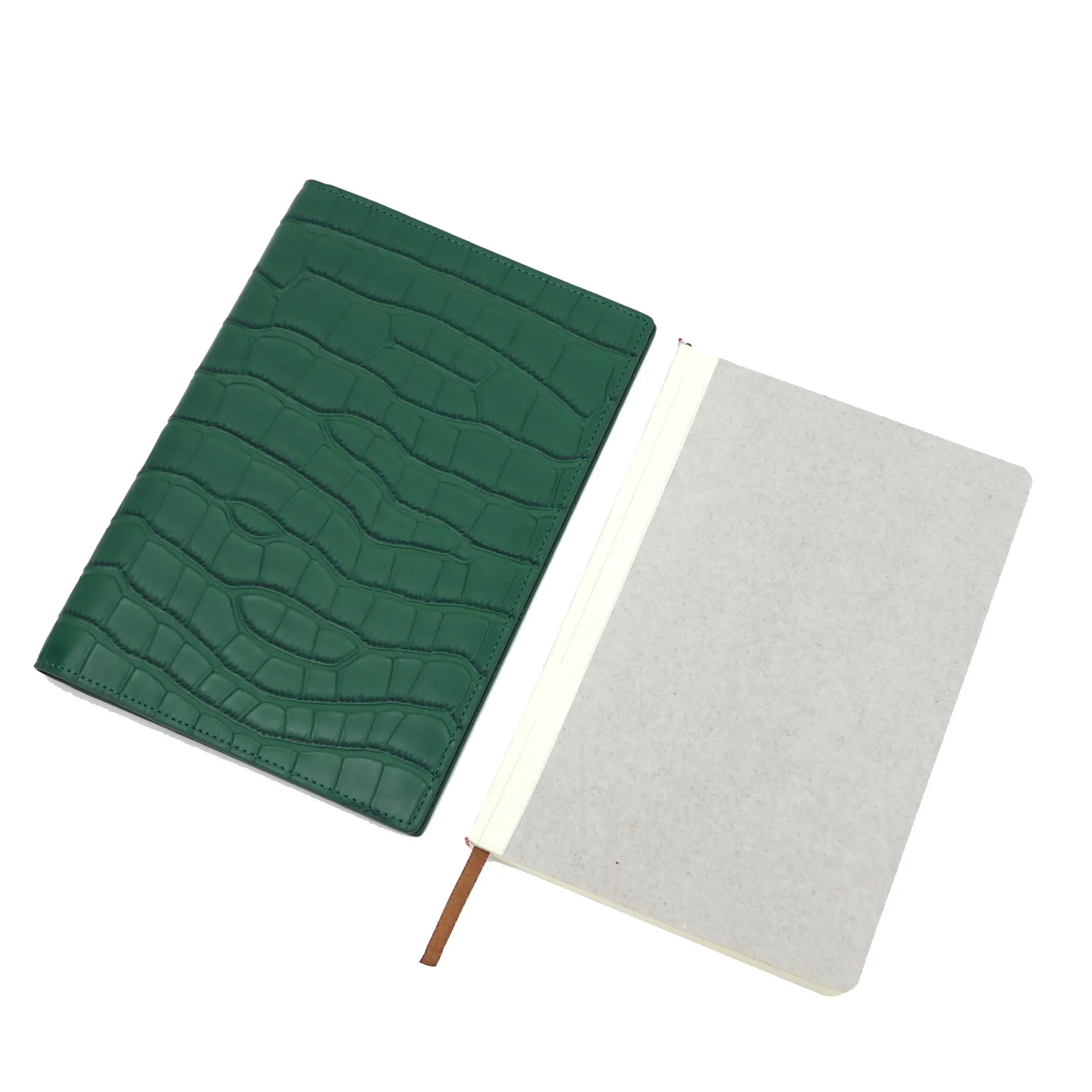 Custom Letters Crocodile Saffiano PU Leather A5 Notebook Journal Cover A5 Paper 100 Sheets Diary Agenda Office Supplies Gift