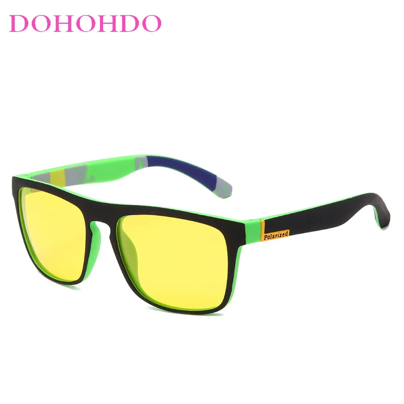 Men Night Vision Glasses Women Polarized Sunglasses Yellow Lens Anti-Glare Goggle Night Driving Sunglasses Eyewear UV400