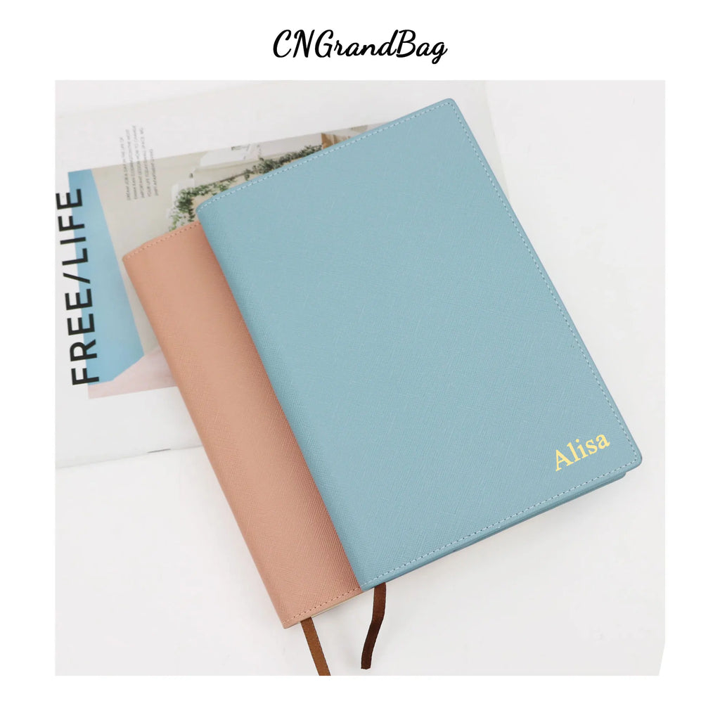 Custom Letters Crocodile Saffiano PU Leather A5 Notebook Journal Cover A5 Paper 100 Sheets Diary Agenda Office Supplies Gift